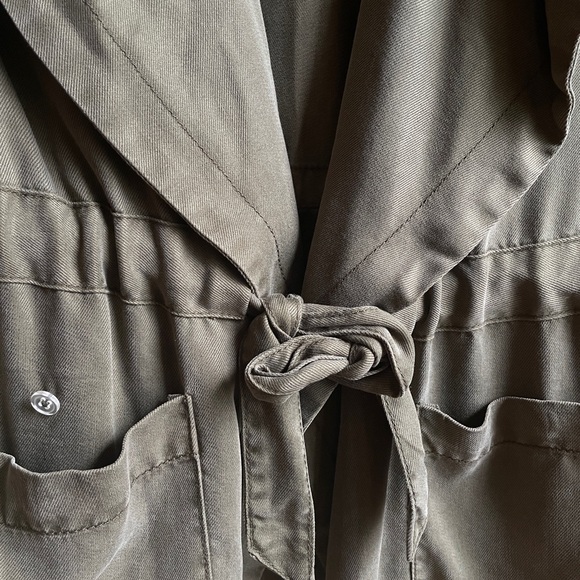 NWT Nanette Lepore soft olive tencel jacket size M - Picture 4 of 6